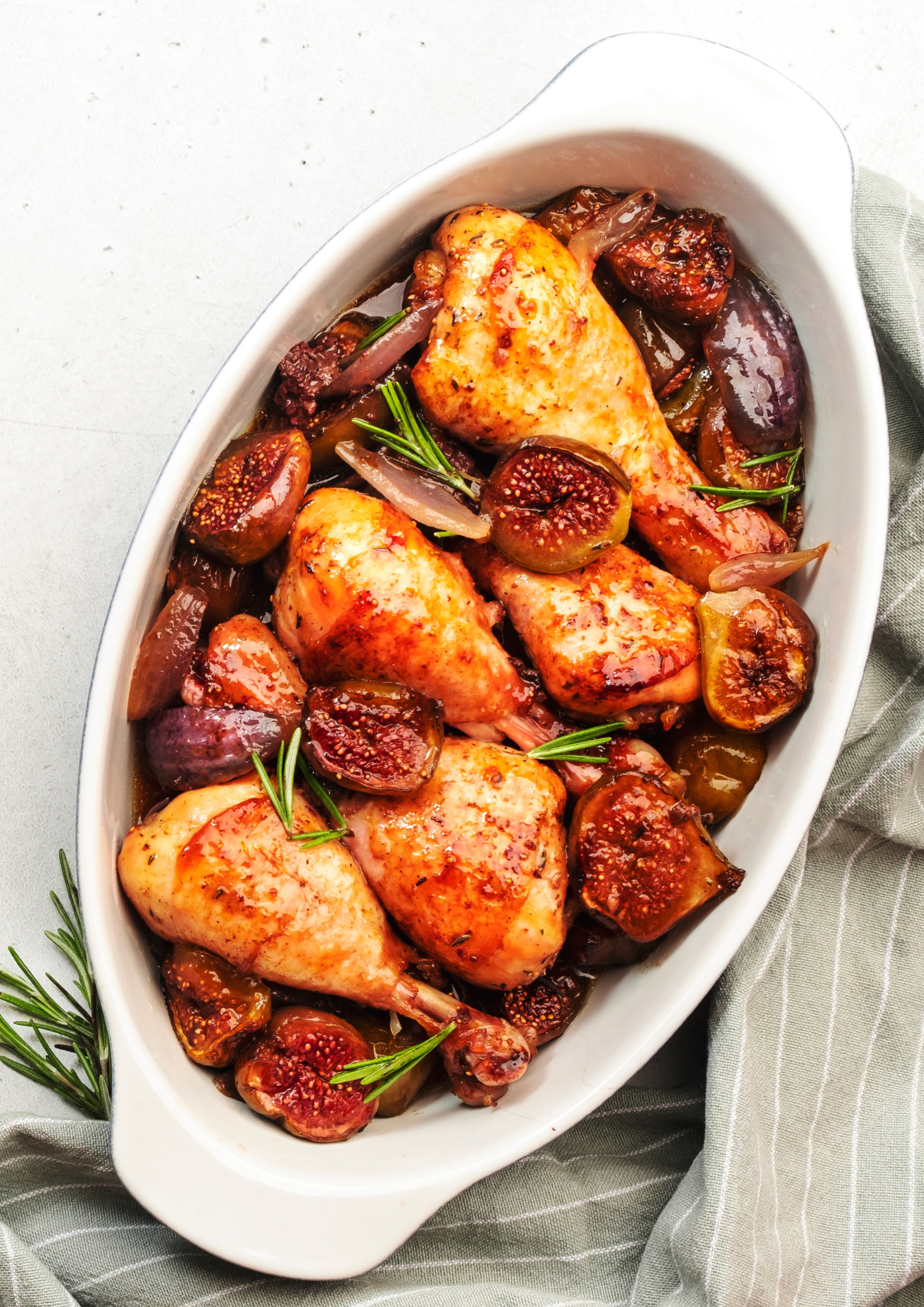 Pesach Balsamic Glazed Chicken with Fresh Figs