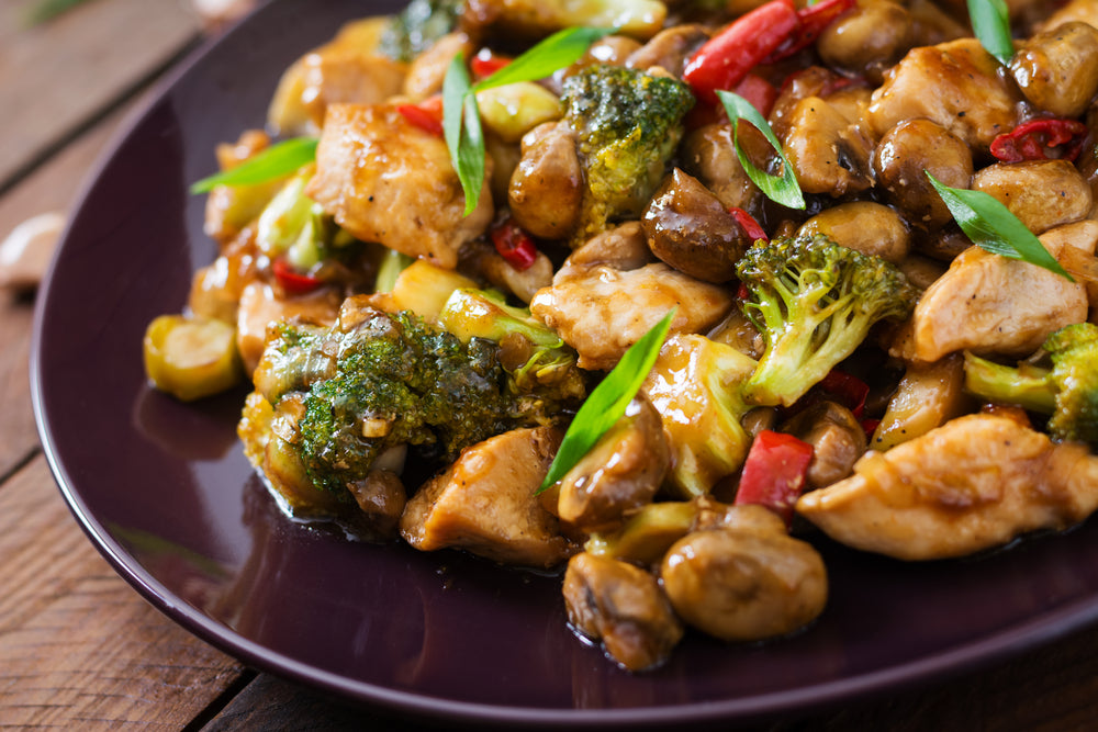 Chinese Chicken & Veg Stir Fry with Garlic Sauce