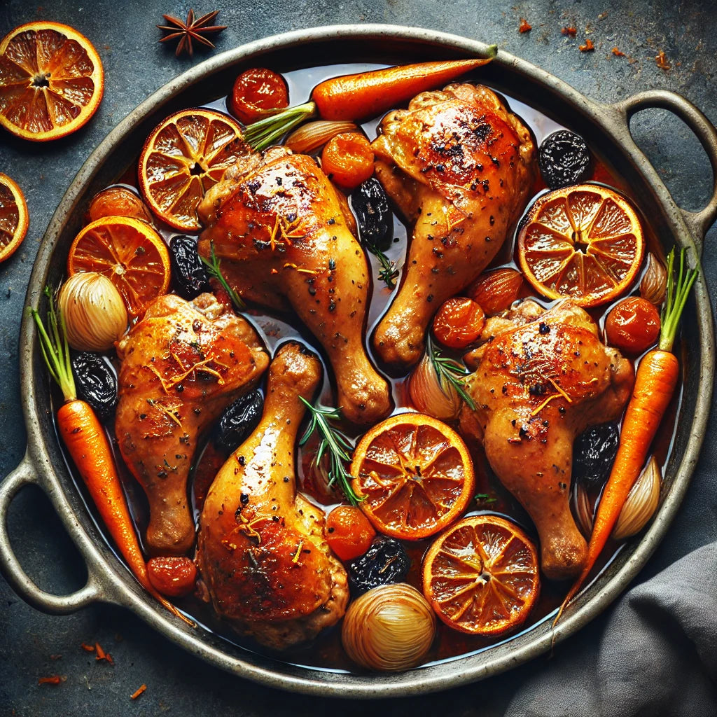 Pesach Apricot & Citrus Roasted Chicken