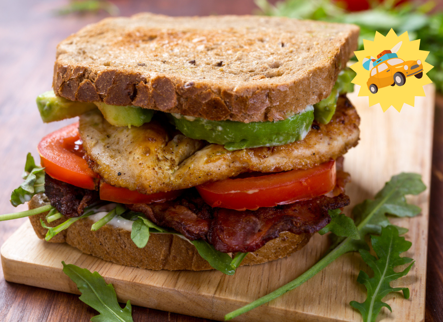 Summer Travel Grilled Chicken Sandwich