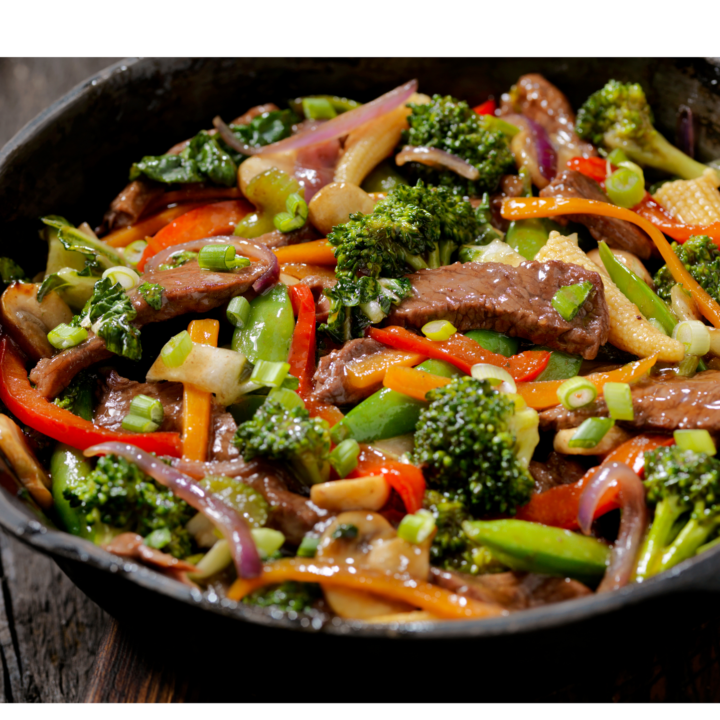 Beef and Vegetables in Garlic Sauce