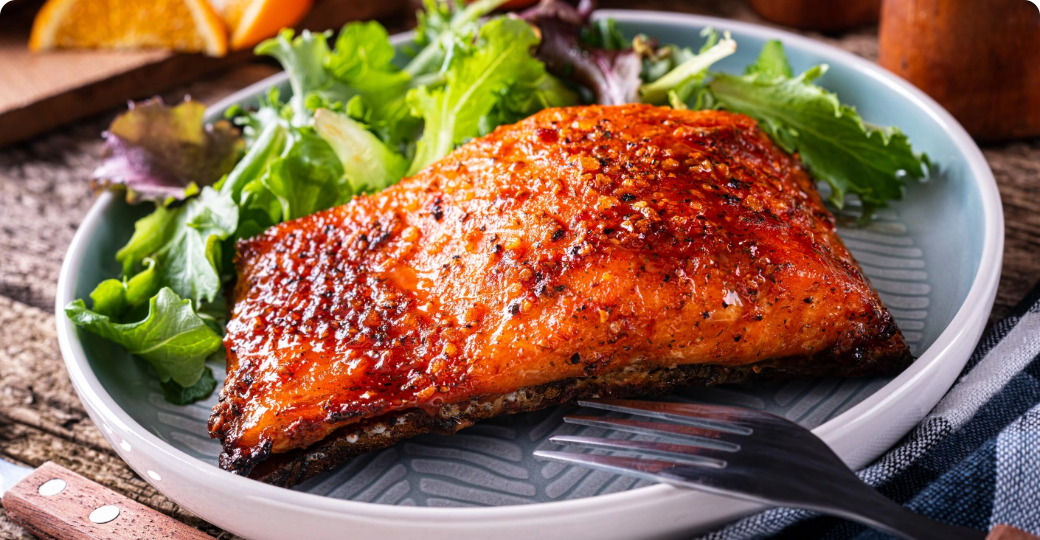 Maple Orange Glazed Salmon