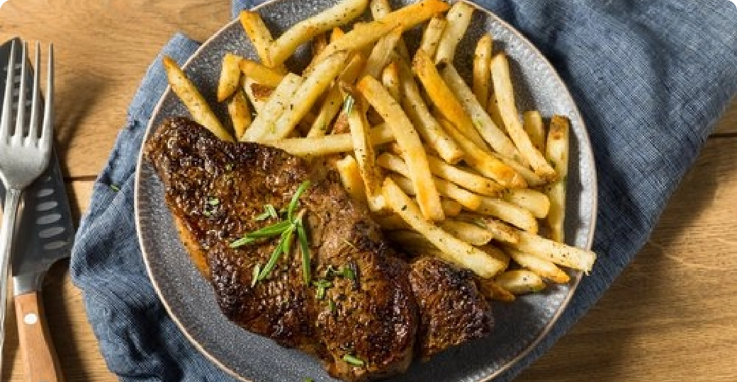 Sino Steak with Fries
