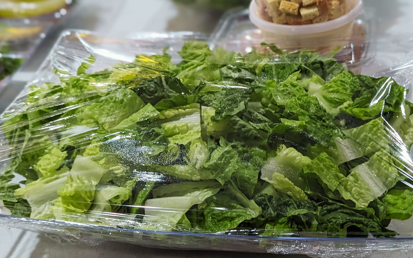 Bowl of Parve Cesar Salad (128oz Bowl | Serves 14-16)