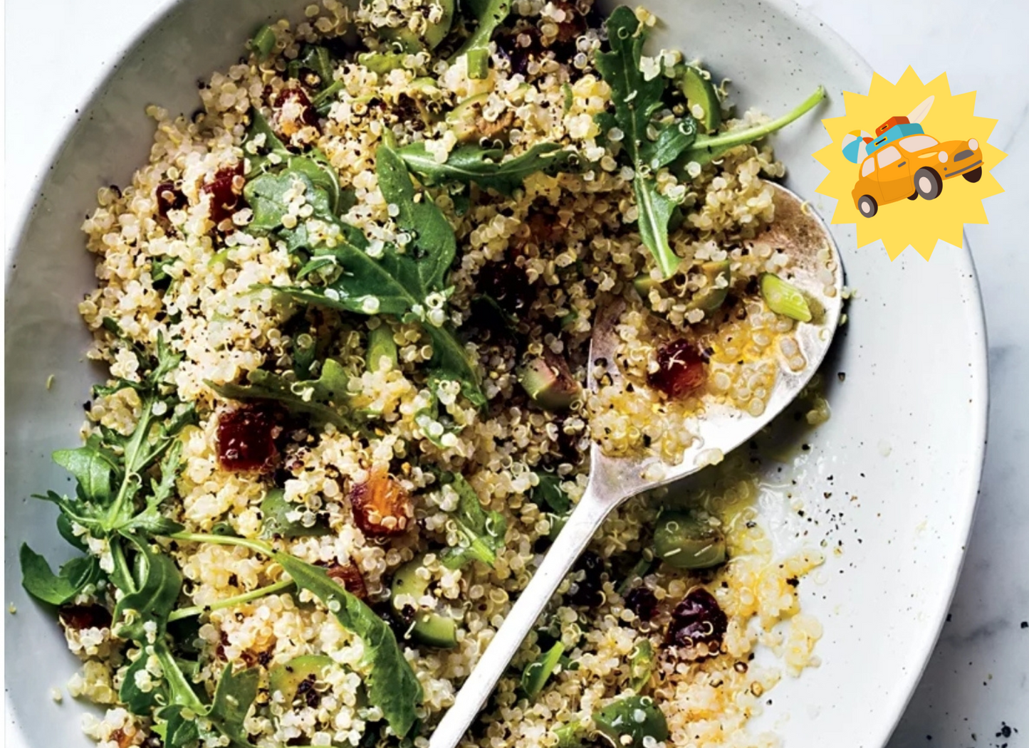 Summer Travel Quinoa Arugula Side