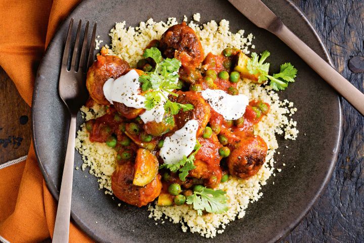 Spiced Chicken Meatball in Tom Sauce