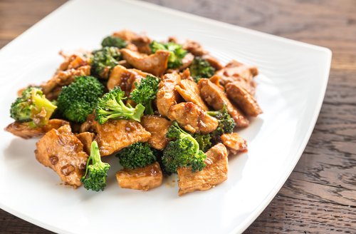 Chinese Chicken with Broccoli and Rice