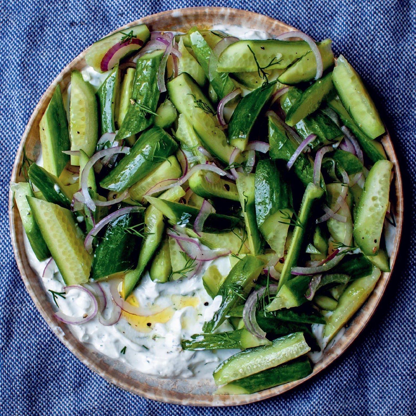 Cucumber,Salad,With,Garlicky,Dill,Yogurt