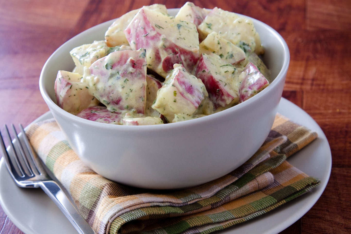 Delicious,Creamy,Potato,Salad,Dressed,In,Mayo,Infused,With,Dijon