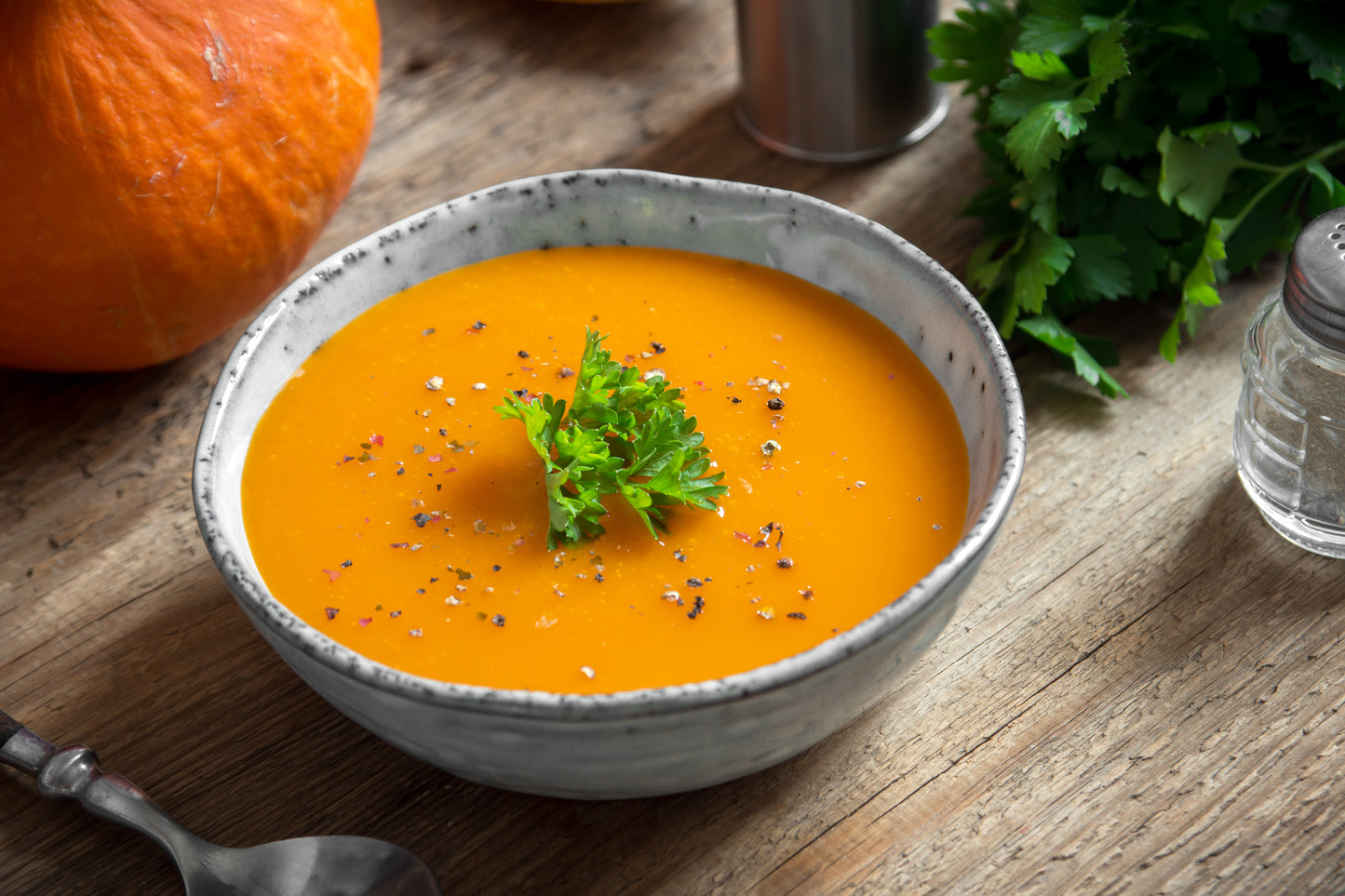 Butternut Squash Soup with a Rich Chicken Broth Base