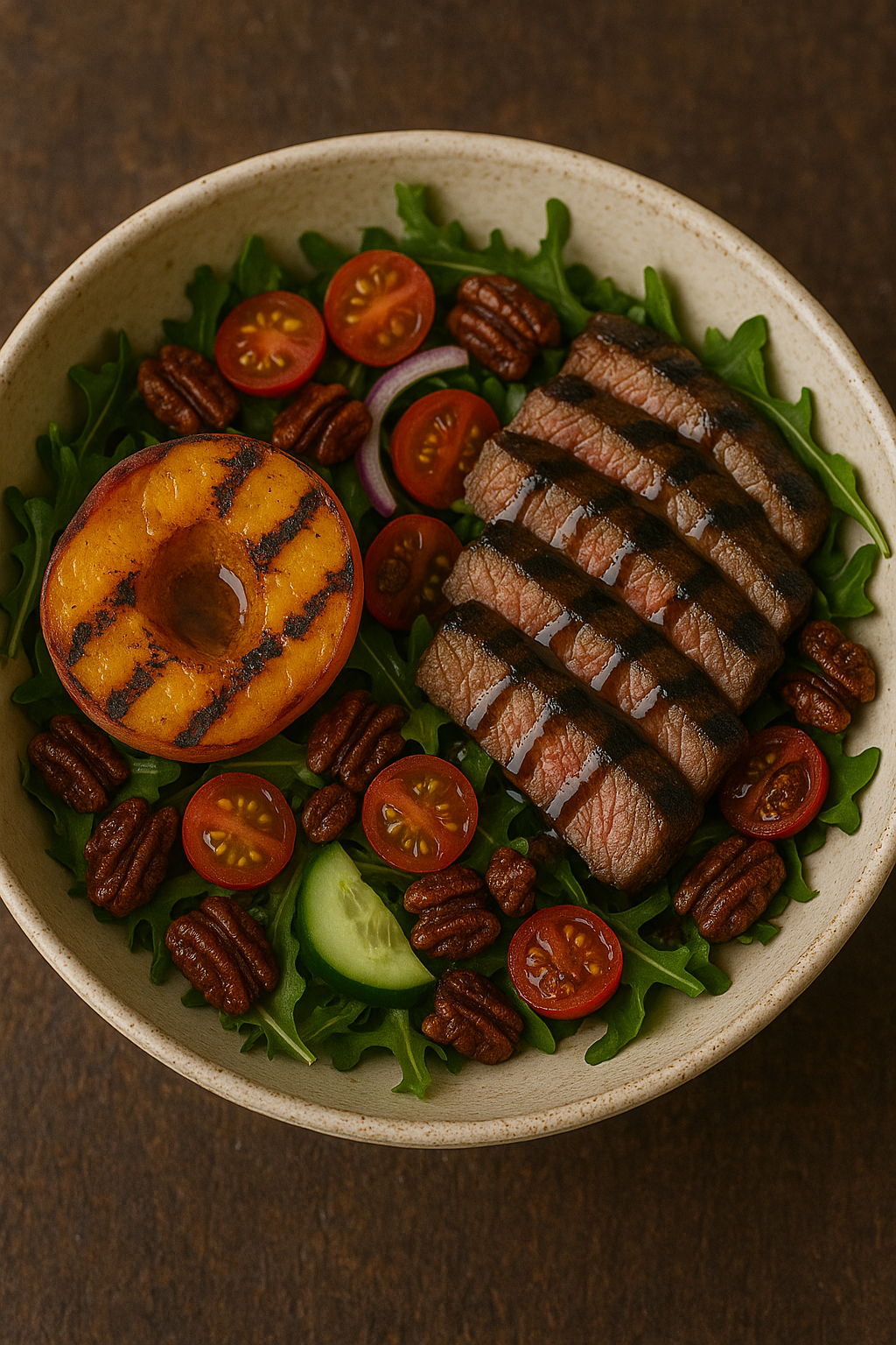 Chef’s Pick: Grilled Peach & Balsamic Steak Salad