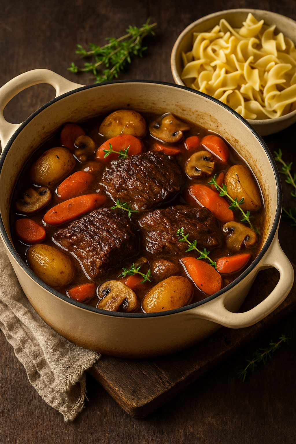 New! Rustic Slow Cooker Pot Roast