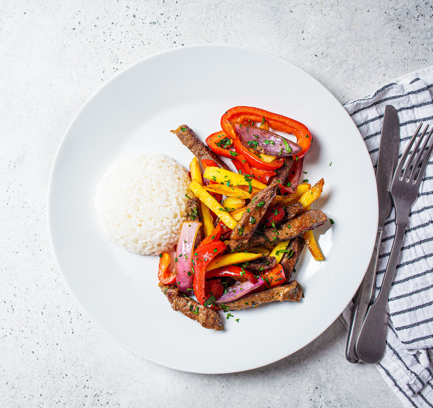 Peruvian Beef Saltado