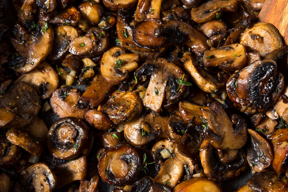 Early Bird Gift: Herb Roasted Mushrooms (Serves 4 — Free w/ $150+ Order)