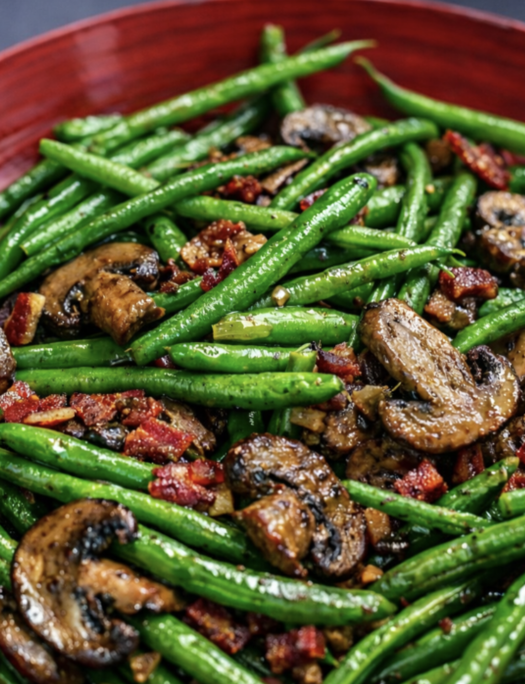 Early Bird Gift: Green Beans, Mushrooms and Chopped Beef Fry 1