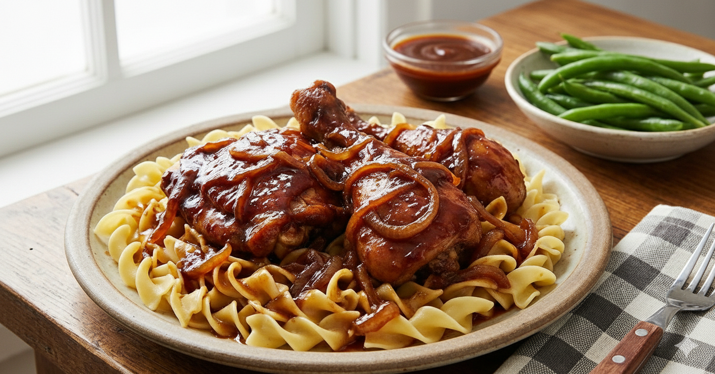 New! Slow Cooker Sticky Sweet BBQ Chicken 1