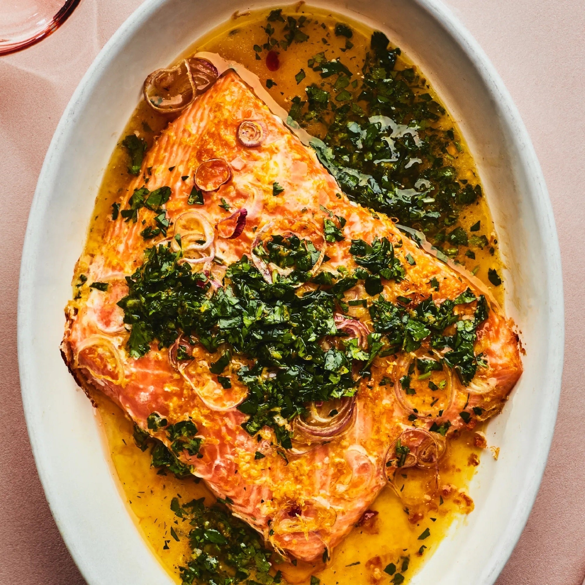 Salmon in a Roasted Garlic Herb Butter 1